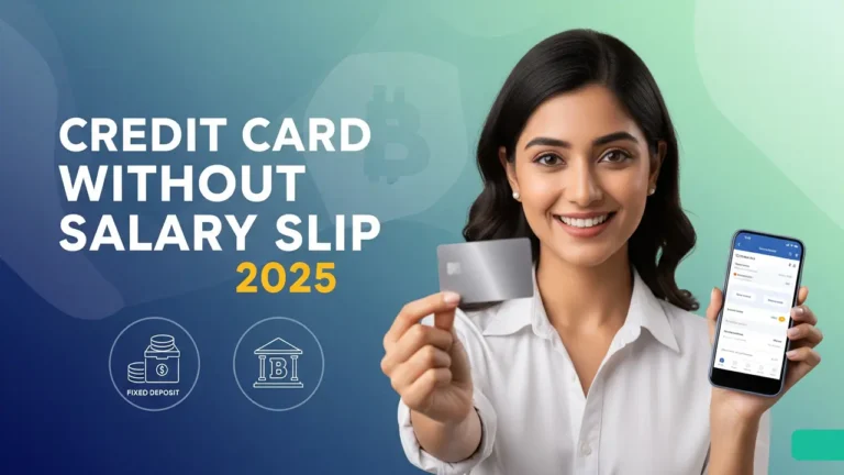 Credit card without salary slip